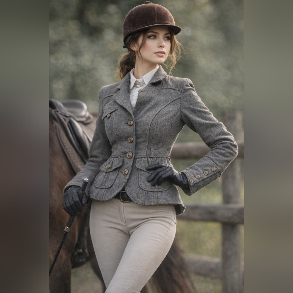 Armor Jeans Wool Blend Blazer Grey XS